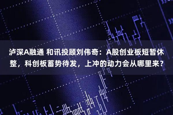 泸深A融通 和讯投顾刘伟奇：A股创业板短暂休整，科创板蓄势待发，上冲的动力会从哪里来？